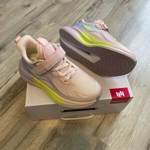 Kids Pink and Green Athletic Shoes Size 13